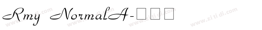 Rmy NormalA字体转换